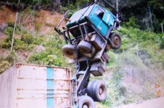 Gabon : Spectaculaire accident de la circulation dans le Moyen-Ogooué